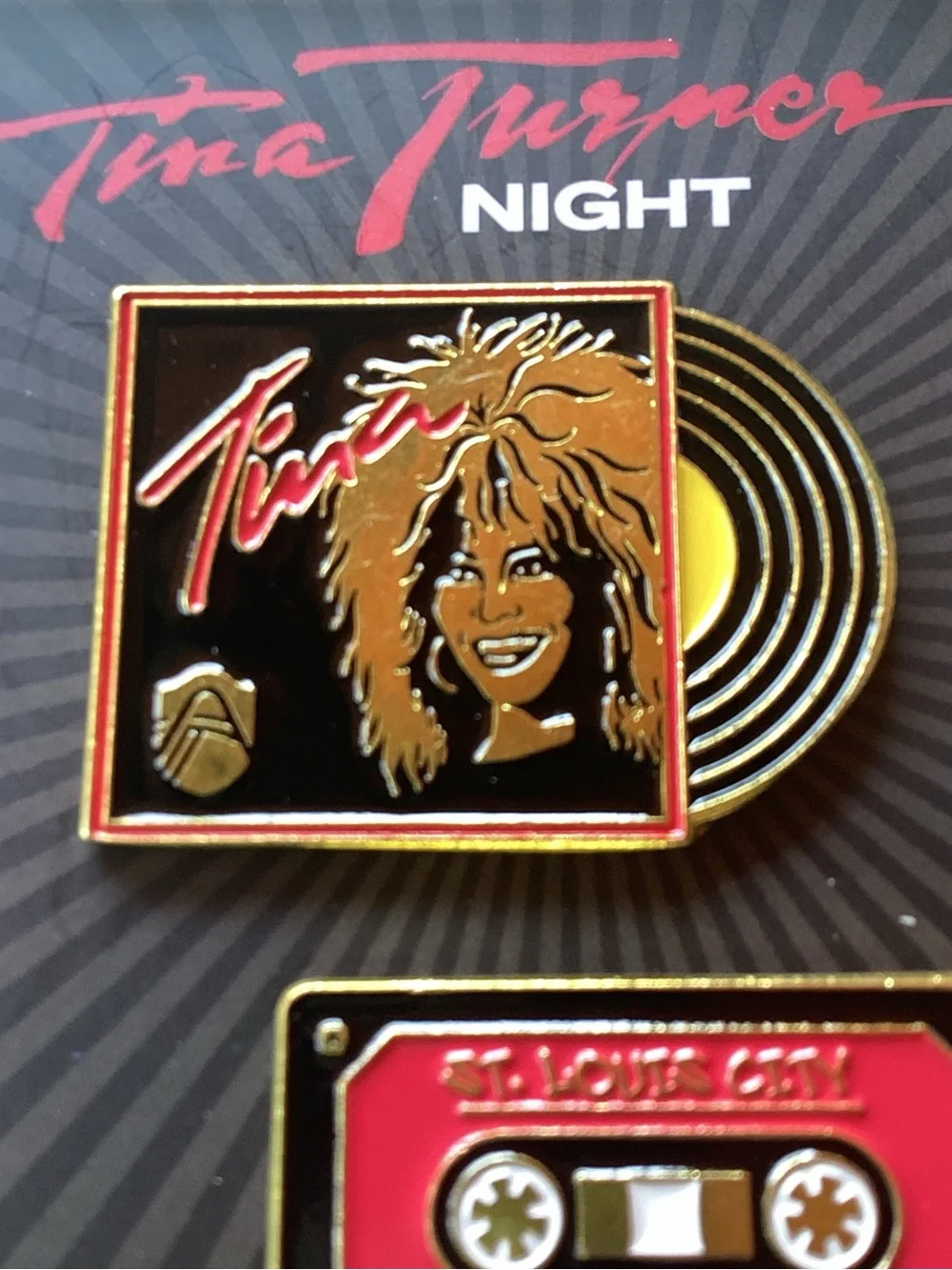 St Louis City SC - Tina Turner Night Limited Edition Pin Set - Black & Red